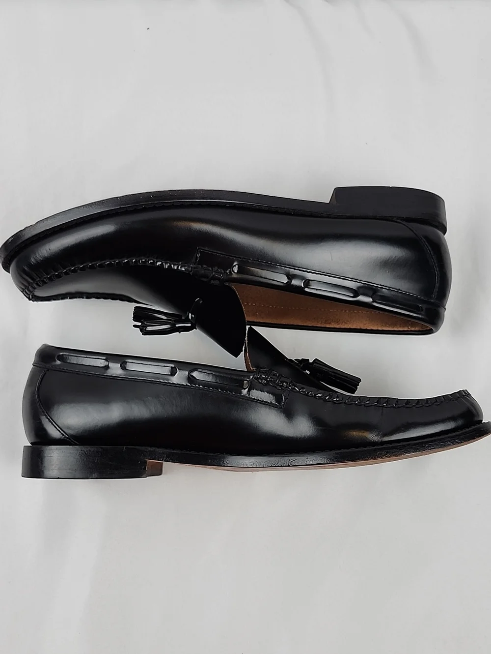 G.H. Bass Larkin Tassel Weejuns Loafers Men’s 12 D Black Leather
